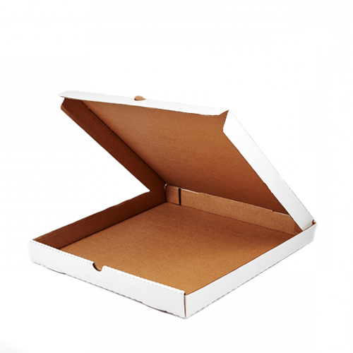 Коробка для пиццы 330х330х40мм Белый/бурый