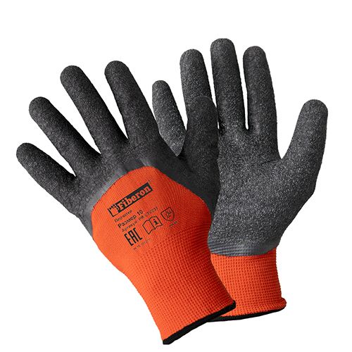 Перчатки FIBERON "Надёжный захват" полиэстер с латекс.покрытием