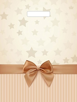 Пакет проруб.ручка 31х40  ламин."Звёзды в подарок" 60мкр./50/