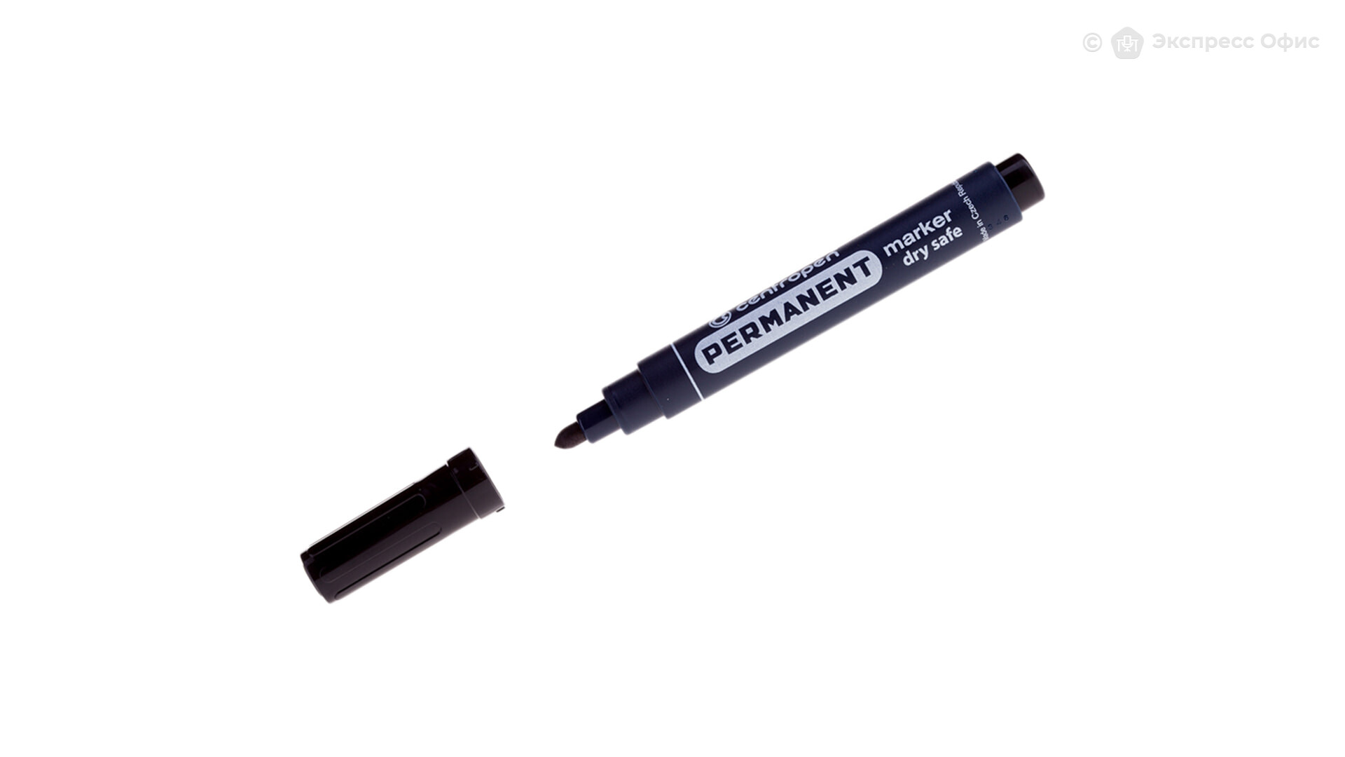 Маркер  черный Centropen Перманент 2.5 мм./10 шт./