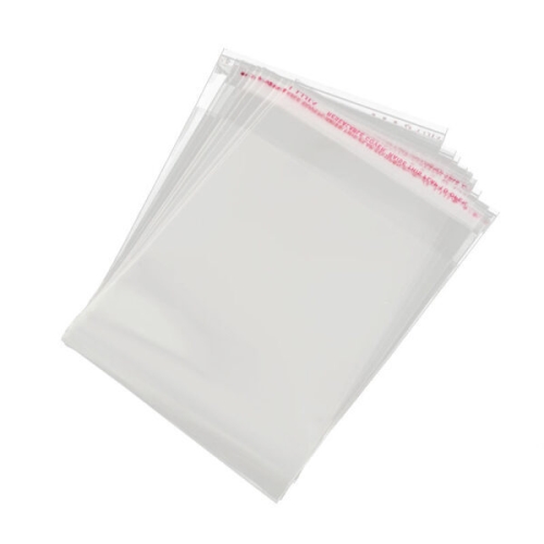 Пакет фасовочный со скотчем 8х12 см БОПП 30мкм