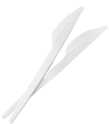 Нож столовый белый 16.5 см. ВЗЛК (100)