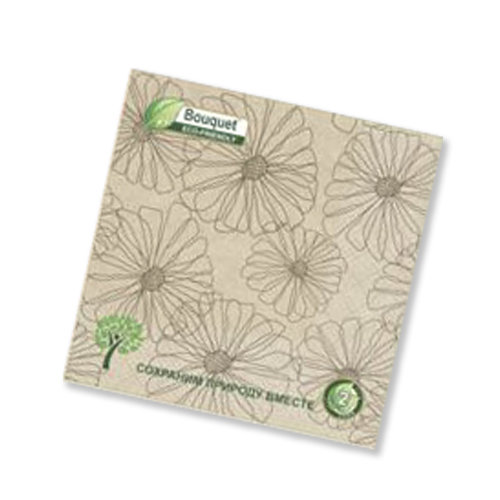 Салфетки 3-сл. 33х33см "Bouquet eco-friendly Крафт Ромашки" 25шт.