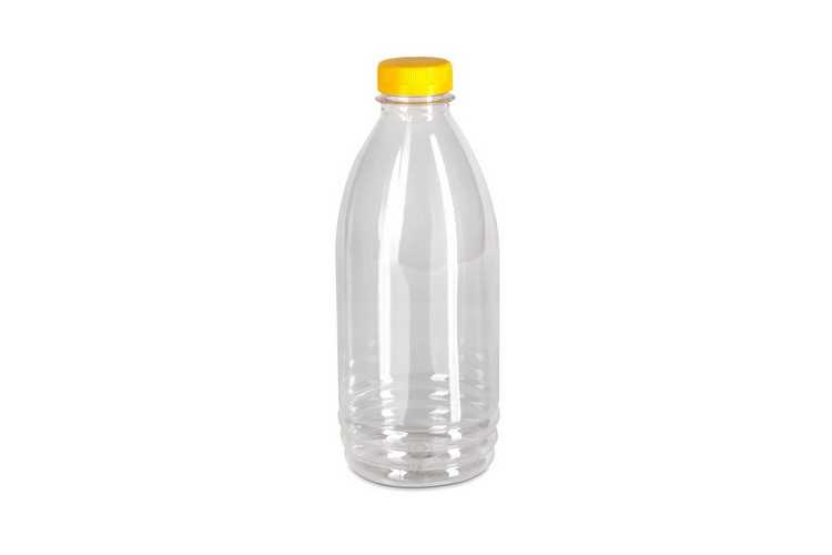 Бутылка ПЭТ 1,0л.(прозрачная) с широким горлом+крышка