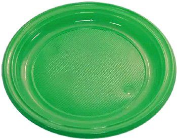 Тарелка   цв. д-205мм зеленая PS (100шт/уп)