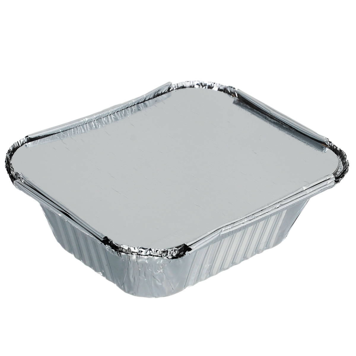 Форма алюминиевая прямоугольная+крышка 144х119х40мм 430 мл. /100 шт./