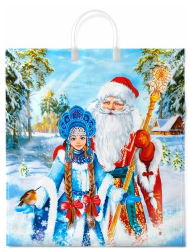 Н.Г. Пакет ПВД 40х44"Волшебная встреча" 100мкм.пласт.ручка