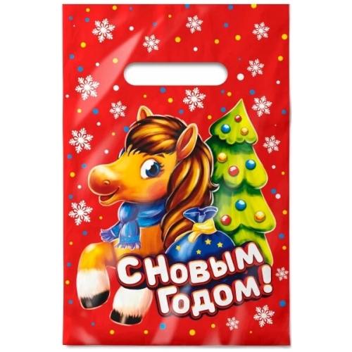 Пакет проруб ручка 20х30 НГ  "Жеребёнок"/100шт./