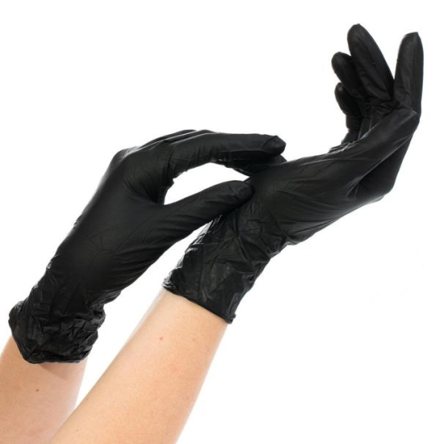 Перчатки нитриловые неопудр. M Чёрные (100шт/упак) Арт