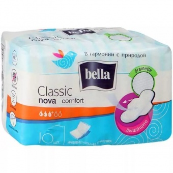 Прокладки BELLA  CLASSIC Nova Comf. Drai 10 Air